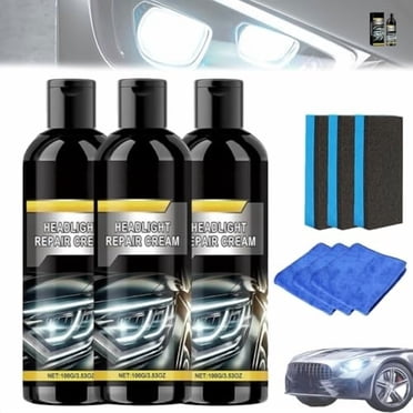 Aodebiao Trousse de Restauration de Phares pour Voitures - Réparation du Jaunissement et des Égratignures, Protection UV, Nettoyant de Polissage Facile pour Phares et Feux Arrière en Plastique, Solution Rapide pour Phares Brumeux