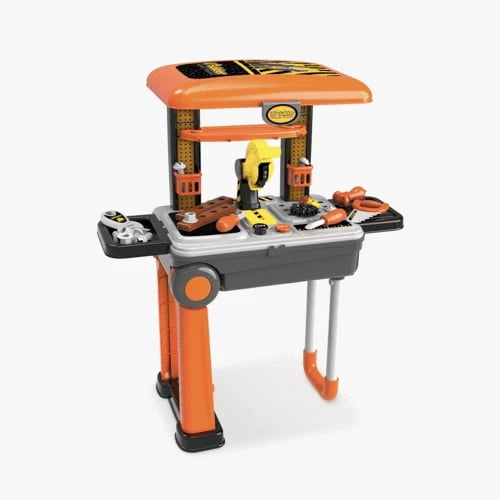 World Tech Toys Lil' Builder Luggage Pretend Playset 36 piece, Ages 3 & Above