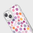 thumbnail image 5 of Caseco Mag-Safe iPhone 15 Purple Polka Dots Clear Case, 5 of 5