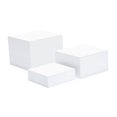 thumbnail image 4 of Elodie 3 Pcs Surélevateurs de Buffet Traiteur Support de Service pour Bonbons Fêtes Parfum Blanc, 4 of 8