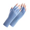 thumbnail image 1 of YSABOXY Gants de Protection Solaire Sans Doigts pour Femmes Demi-Doigt Écran Solaire K9 X5V2, 1 of 6