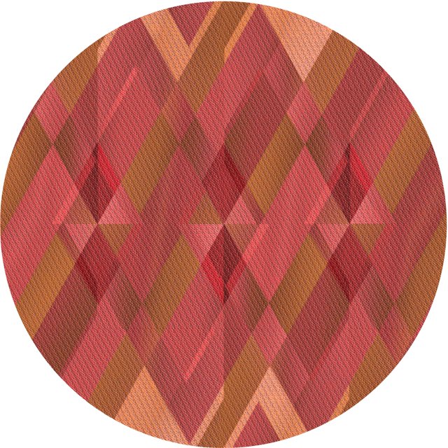 Ahgly Company Machine Washable Indoor Square Transitional Bright Orange Area Rugs, 3' Square