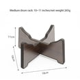 thumbnail image 2 of Bracket Steel Tongue Drum Bracket Wooden Tongue Drum Stand Percussion Instrument Snare Drum Stand Hand Pan Drum Display Rack for Professional Tongue Drum, 2 of 6