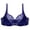 Bleu Foncé, variante sur matoen Soutien-Gorge Sans Armature pour Femmes Mode Aguichant en Dentelle Couleur Unie Respirant Soutien-Gorge Décolleté en V Profond Rassemblement Bretelles de Tous les Jours