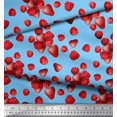 thumbnail image 2 of Soimoi Cotton Duck Fabric Raspberry,Strawberry & Cherry Fruits Print Fabric by The Yard 56 Inch Wide, 2 of 3