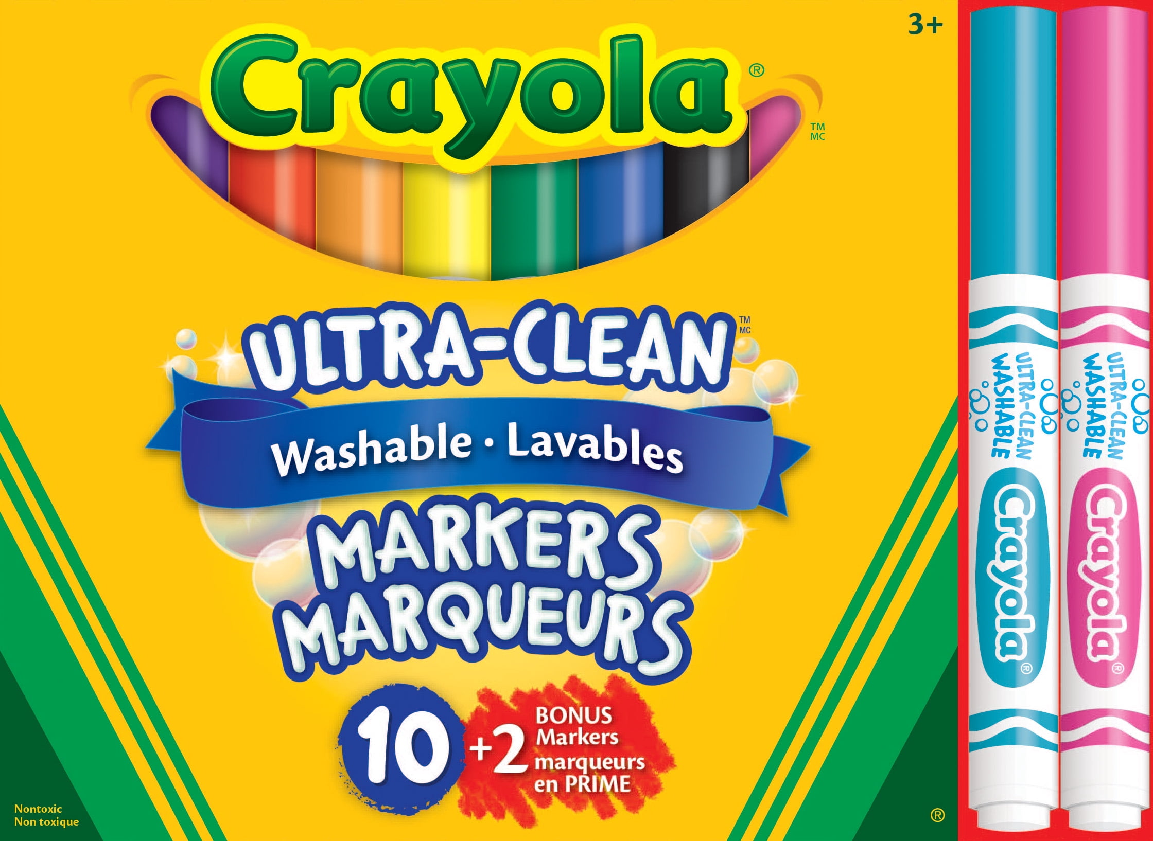 Crayola Marqueurs à trait large Ultra Clean lavables