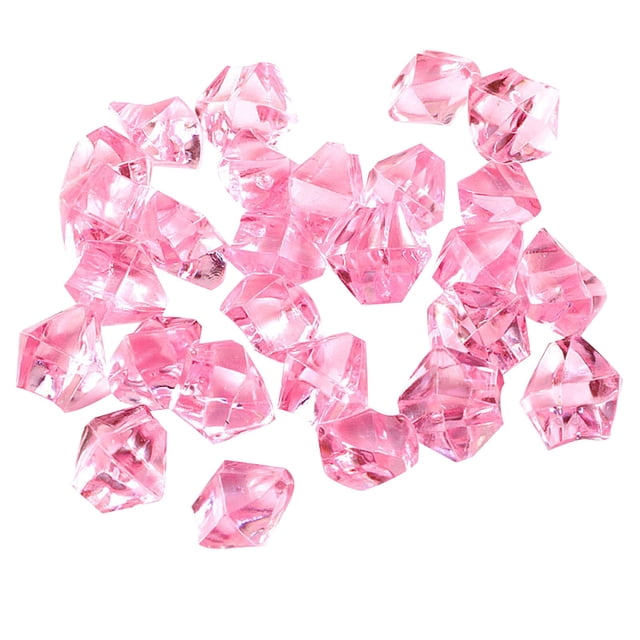 100 Pcs Pierres Acryliques Pierres de Glace Claires Pierres de Vase Centre de Table pour Remplissages de Vase Dispersion de Table de Fête Présentation de Mariage
