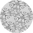 thumbnail image 1 of Ahgly Tapis d'Intérieur Lavable en Machine Carré Transitionnel Gris Platine, 3 Pieds Carré, 1 of 7
