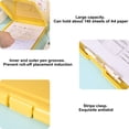 thumbnail image 4 of Plastic Storage Clipboard with Folder Case, 13.4x9.4 Inch Heavy Duty Low Profile Clip, Waterproof Writable Nursing Clipboard, Dual Compartment for Pen & Document Organization, Yellow |, 4 of 7
