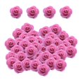 thumbnail image 1 of GROWTH TANK Mini Artificial Rose Heads Stemless Flower Heads for Table Home Decoration Pink, 1 of 7