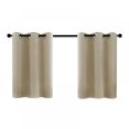 thumbnail image 2 of Solid Sunscreen Curtain 1 Panel Blackout Curtain Short Type Room Curtain Rod Pocket Style Curtain Kitchen Living Room Decor, 2 of 4