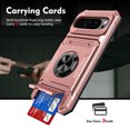 thumbnail image 3 of ShieldPlus for Google Pixel 9 Phone Case with Finger Ring Holder Kickstand, Heavy Duty Shockproof Rugged Protective Case for Pixel 9 Pro 6.3 Inch, Working with Magnetic Car Phone Mount,Rosegold, 3 of 7