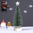 thumbnail image 2 of Mini Artificial Sisal Snow Christmas Trees Ornaments Bottle Brush Tree For Crafts Decor Table Top Decorations, 2 of 4