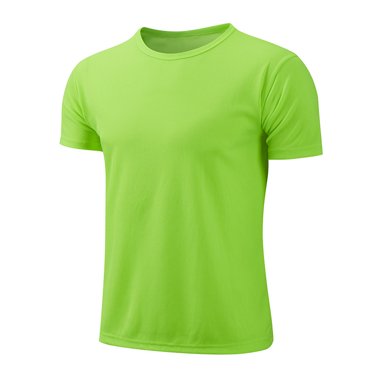 CHICTRY Boys' Short Sleeve T-Shirt Quick Dry Swim Shirts UV Rash Vest Active Athletic Performance Gym Shirts Fluorescent Green 160/S