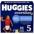 thumbnail image 1 of Huggies Overnites Nighttime Baby Diapers, Size 5 (27+ lbs), 88 Count, 1 of 9