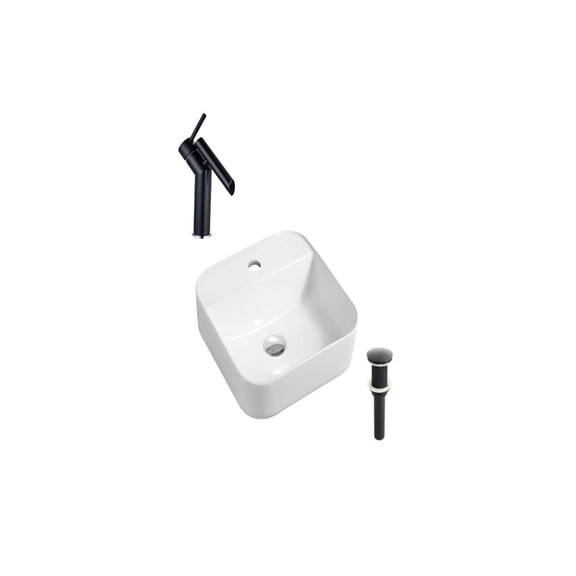 DROP Bath and Kitchen DR091268 Bathroom Vessel Sink Set