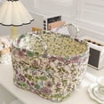 thumbnail image 1 of Home Textile Storage Fabric Organizer for Living Room Bathroom and Bedroom with Floral Print Design for Clothes and Item Storage Durable Polyester Blend Home Organization Solution, 1 of 6