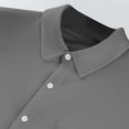 thumbnail image 4 of Birdeem Shirts for Men Mens Summer Solid Pocket Button Flip Collar Casual Top, 4 of 10