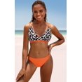 thumbnail image 3 of Charmo Ensemble de Bikini Triangle pour Femmes, Maillots de Bain à Dos Auto-Noué, Échancré, 2 Pcs, 3 of 7