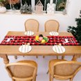 thumbnail image 4 of Chemin de Table de Noël Lavable Nappes à Carreaux Rouges Imprimées Tapis Rectangulaires Napperon Lavable Cuisine Anniversaire Maison Salon Décorations Orignal, 4 of 9