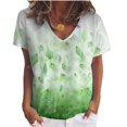 thumbnail image 1 of Nouveau T-shirt à Manches Courtes à Imprimé Floral pour Femmes, 1 of 5
