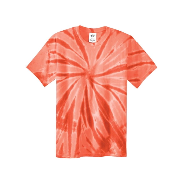 Gravity Threads Mens Tie-Dye Short-Sleeve T-Shirt - Orange - Small
