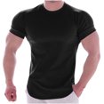 thumbnail image 1 of XZNGL Mens Sports Running Basketball Training Suit Quick-drying Short-sleeved T-shirt, 1 of 9