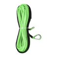 thumbnail image 4 of DYNWAVECA Synthetic Winch Rope Car Towing Strap Portable 15M 8350lbs Sturdy Recovery Rope Winch Cable for SUV ATV Vehicles Car UTV Green, 4 of 9