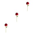 thumbnail image 4 of Baohd 1/2/3/5 10pack/lot Realistic Appearance Artificial Flower For Party Decor And Home Decor Red 3PCS, 4 of 6