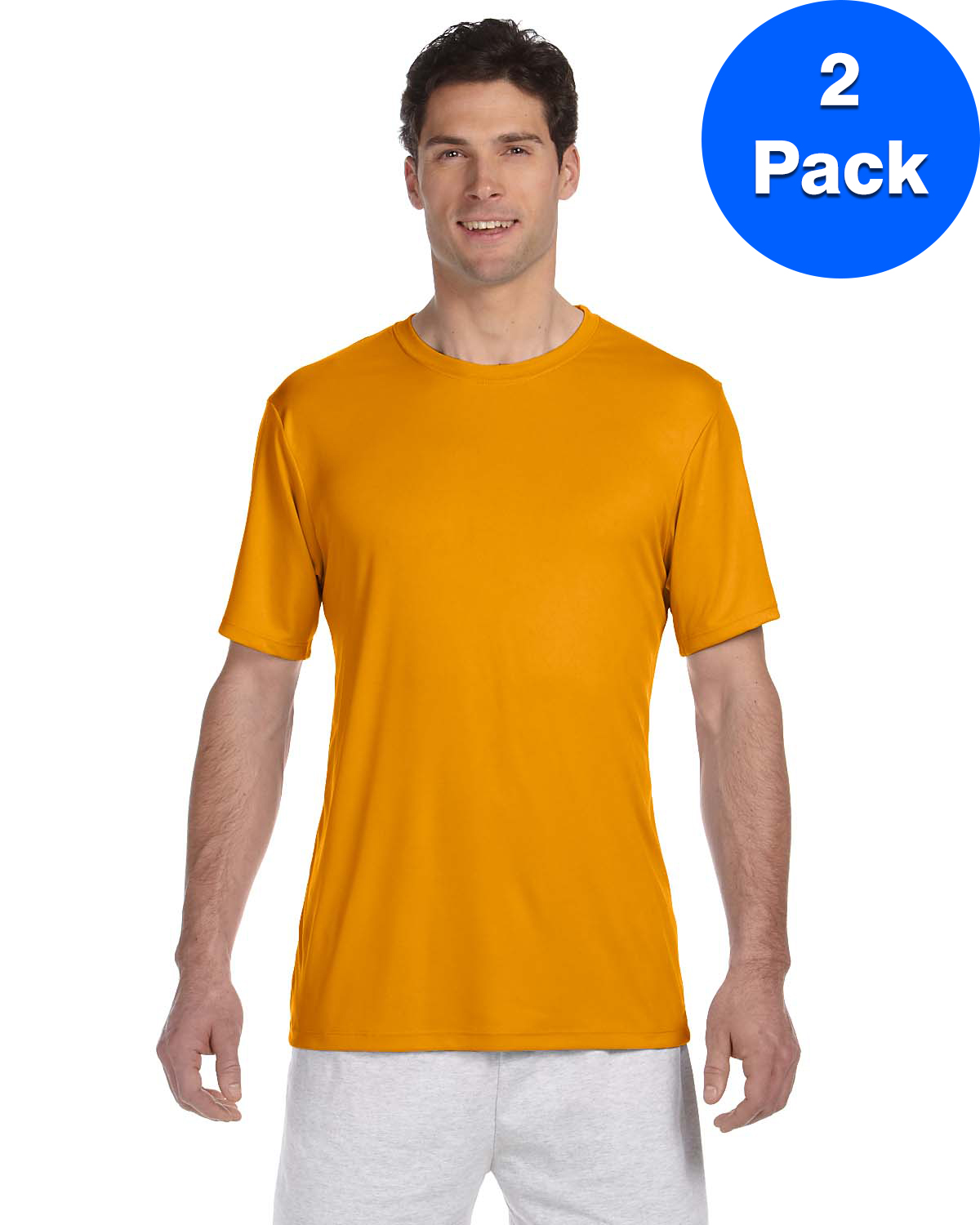 Hanes T-Shirt Homme Cool DRI avec FreshIQ - 4820 (Lot de 2)