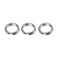 thumbnail image 1 of Sonew 50pcs/100pcs 7 Sizes Stainless Steel Fishing Tackle Bait Double Circle  Split Ring Connector ,snap split ring, double circle split ring, 1 of 2