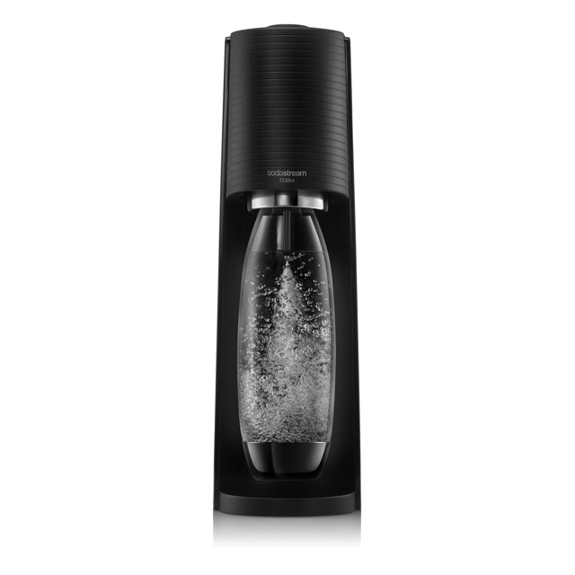 Sodastream Terra (Noir) – Machine à eau pétillante avec CO₂ et bouteille de gazéification