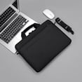 thumbnail image 1 of Yrmaups Laptop Bag, 15.6 Inch Shoulder Tote for Notebook, Polyester Padded Computer Case, Water Resistant Business Travel Briefcase, Fits 14.1 Inch, 1 of 7