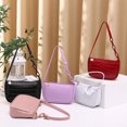 thumbnail image 4 of Crocodile Effect Retro Faux Leather Classic Clutch Shoulder Purse Handbag for Women, 4 of 5