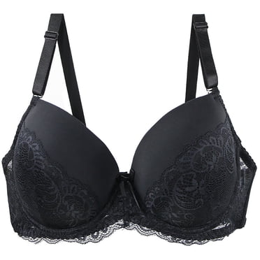 Lenpel Women's Underwire Bras Plus Size Comfort Lace Full Coverage Lifting Push up Bras Supportive Everyday Bralettes