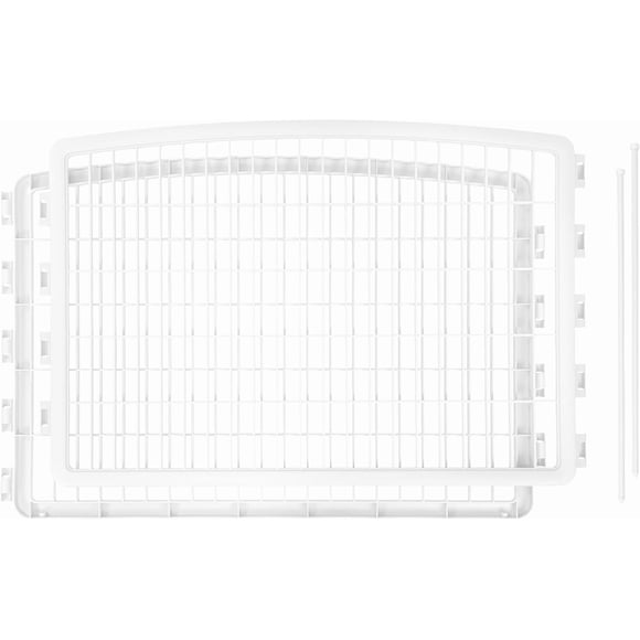 Dog Playpen Panel cm Pet Playpen with Door Puppy Playpen Indoor/Outdoor Dog Pen x x Foldable Customizable