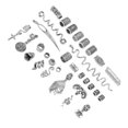 thumbnail image 4 of Loewten Perles de Dreadlocks Perles de Dreadlocks Alliage Exquise Cheveux Tube Perles Bobines de Cheveux Ensemble avec Dreadlock Outil de Verrouillage, 4 of 8