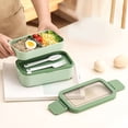 thumbnail image 1 of Insulated And Sealed Portable Compartmented Lunch Box For Students And Office Workers That Can Be Microwaved, 1 of 6