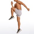 thumbnail image 4 of Men's Linerless Workout Shorts - 5'' Lightweight Quick Dry Running Sports Athletic Gym Shorts with Pockets Melanite02 Small, 4 of 6