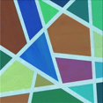 thumbnail image 1 of Ahgly Tapis de Zone Carré Transitionnel Lavable en Machine, 6 Pieds Carré, 1 of 7
