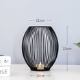thumbnail image 1 of Black Hollow Metal Candlestick Wire Lantern Candle Holder Cage Stand Home Decor, 1 of 8