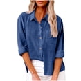 thumbnail image 1 of Timegard Chemises à Manches Longues pour Femmes Grande Taille en Coton et Lin Hauts Légers Automne Décontracté Blouse Ample, 1 of 8