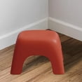thumbnail image 2 of veasfak Banc simple Maison Rond et Confortable pour Salle de Bain Salle de Jeux Filles Rouge, 2 of 8