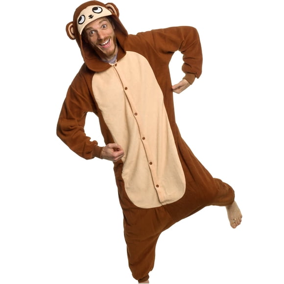 Funziez! Adult Onesie Halloween Costume - Animal and Sea Creature - Plush One Piece Cosplay Suit for Adults, Men and Women