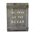 thumbnail image 1 of As Free As the Ocean Planked Wood Wall Plaque, 1 of 2