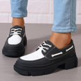 thumbnail image 3 of Dakaela Chaussures Oxford à Bout Golf à Lacets pour Femmes Plateforme Vintage Bout Rond Mocassins à Enfiler Mode Mary Jane, 3 of 6