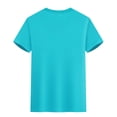 thumbnail image 4 of Dagugfen Tops for Men Summer Short Sleeve Round Neck Lightweight Casual Basic Tee Shirts Solid Color, 4 of 6
