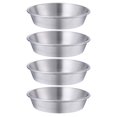 thumbnail image 1 of Miangastore 4Pcs Stainless Steel Dish Round Sauce Dish Home Restaurant Appetizer Serving Plate, 1 of 9