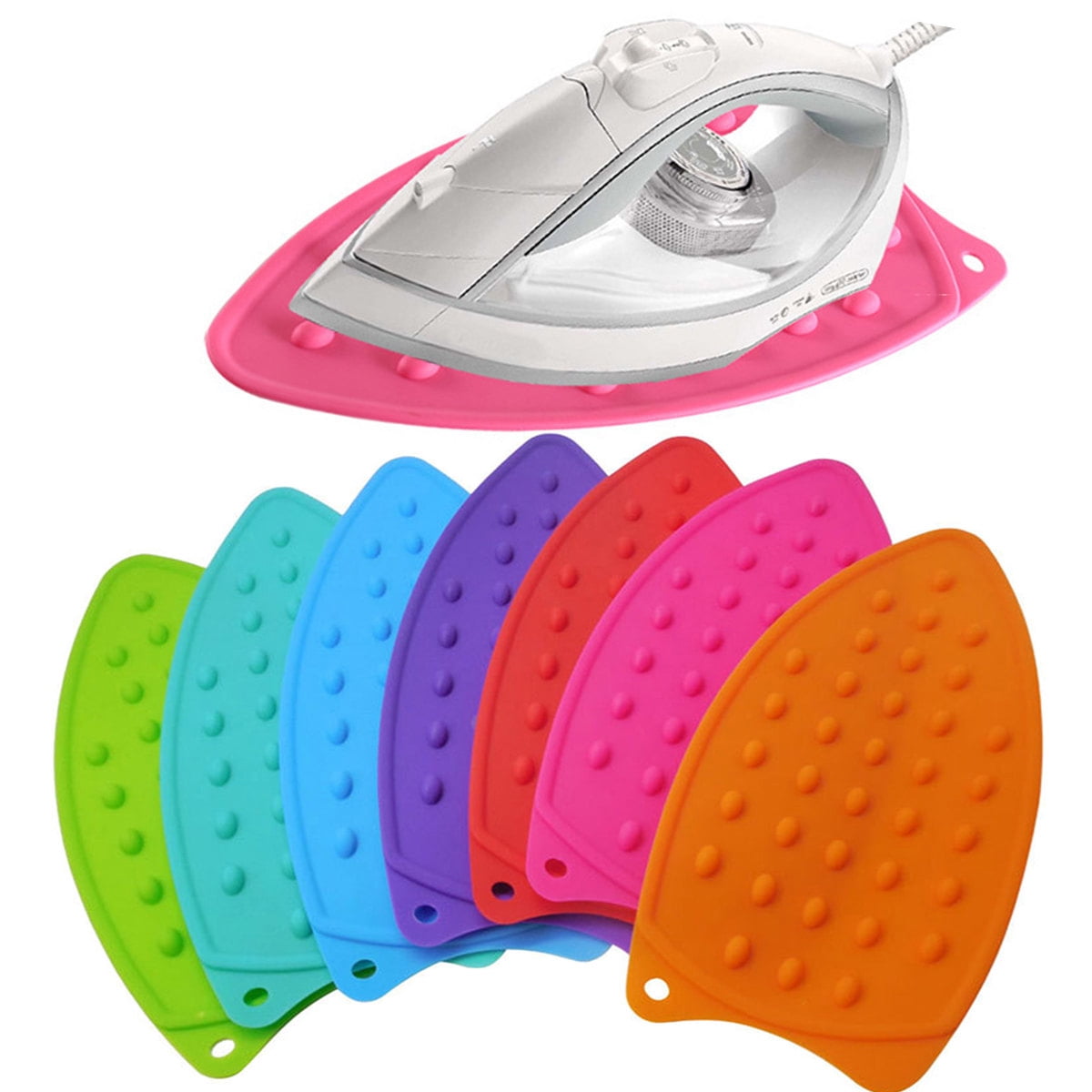 Neinkie Coussinet de Repos en Silicone pour Fer - Coussinet de Repos en Silicone Polyvalent pour Planche à Repasser, Tapis Résistant à la Chaleur, Plaque de Repos en Fer, Parfait pour Planche à Repasser Planche à Repasser et Tapis