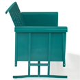 thumbnail image 4 of Crosley Furniture Bates Canapé de Patio Moderne en Métal à Glissement, Turquoise, 4 of 10